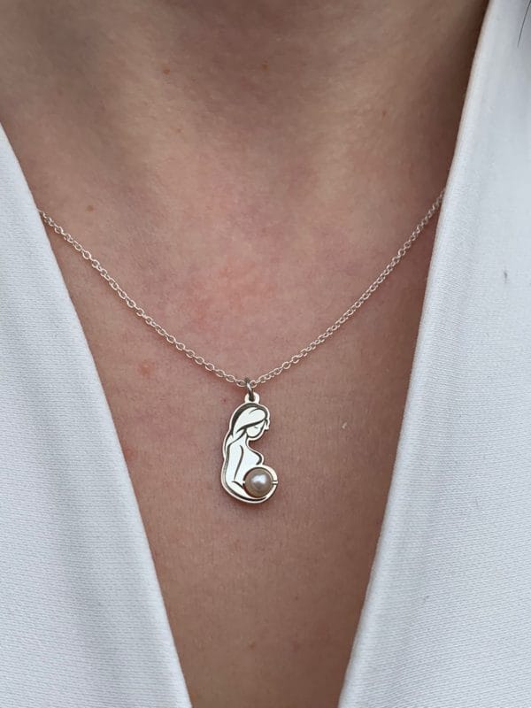 lanț mămică perlă în burtică Bijuterii Maria's Ladybugs