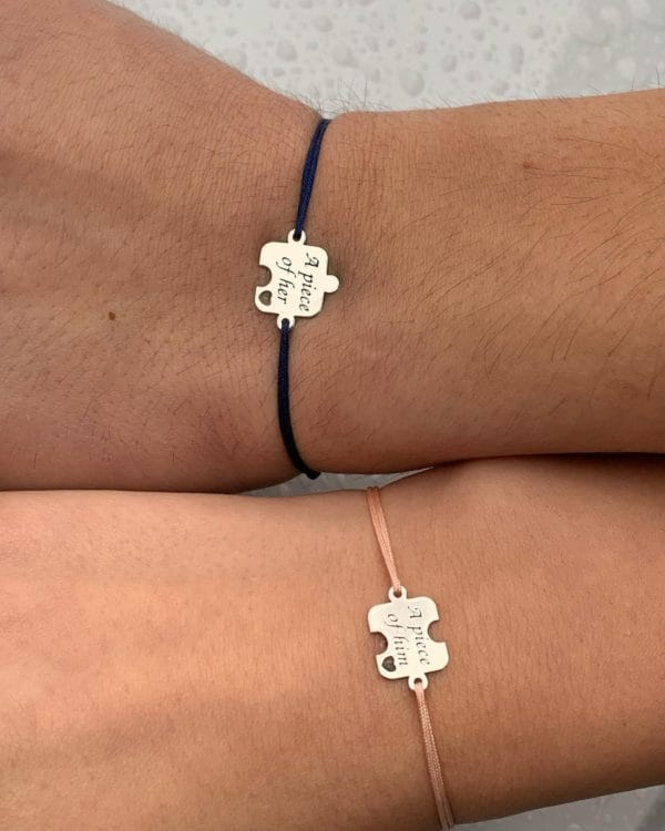 Set Puzzle A piece of him/her Bijuterii Maria's Ladybugs