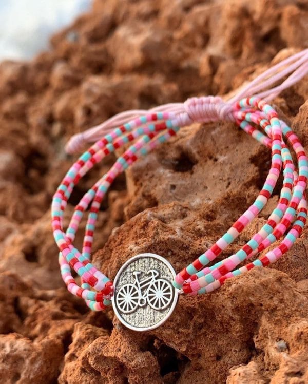 Brățară Bicicletă și 4 fireBijuterii Maria's Ladybugs bicicleta 4 fire