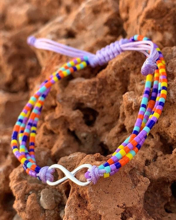 Brățară Infinit și 4 fire mărgeluțe