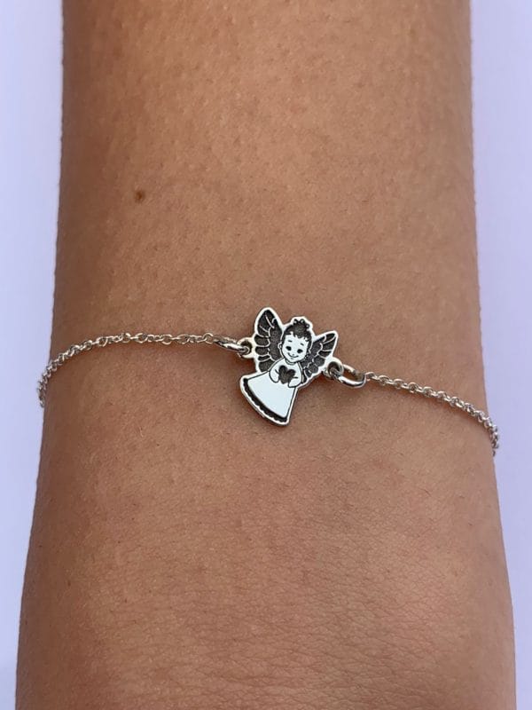 Brățară Argint Îngeraș www.mariasladybugs.ro