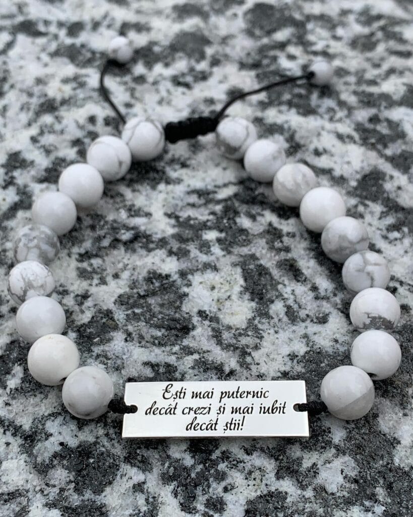 Brățară esti mai puternic howlite