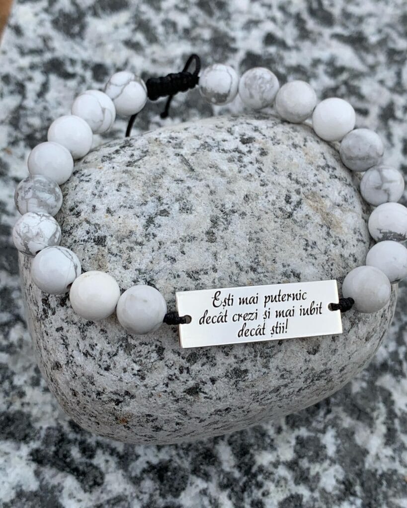 Brățară esti mai puternic howlite