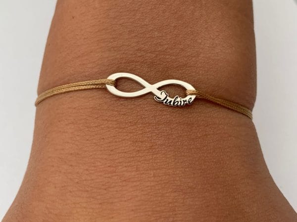 Brățară Infinit gravat iubire www.mariasladybugs.ro